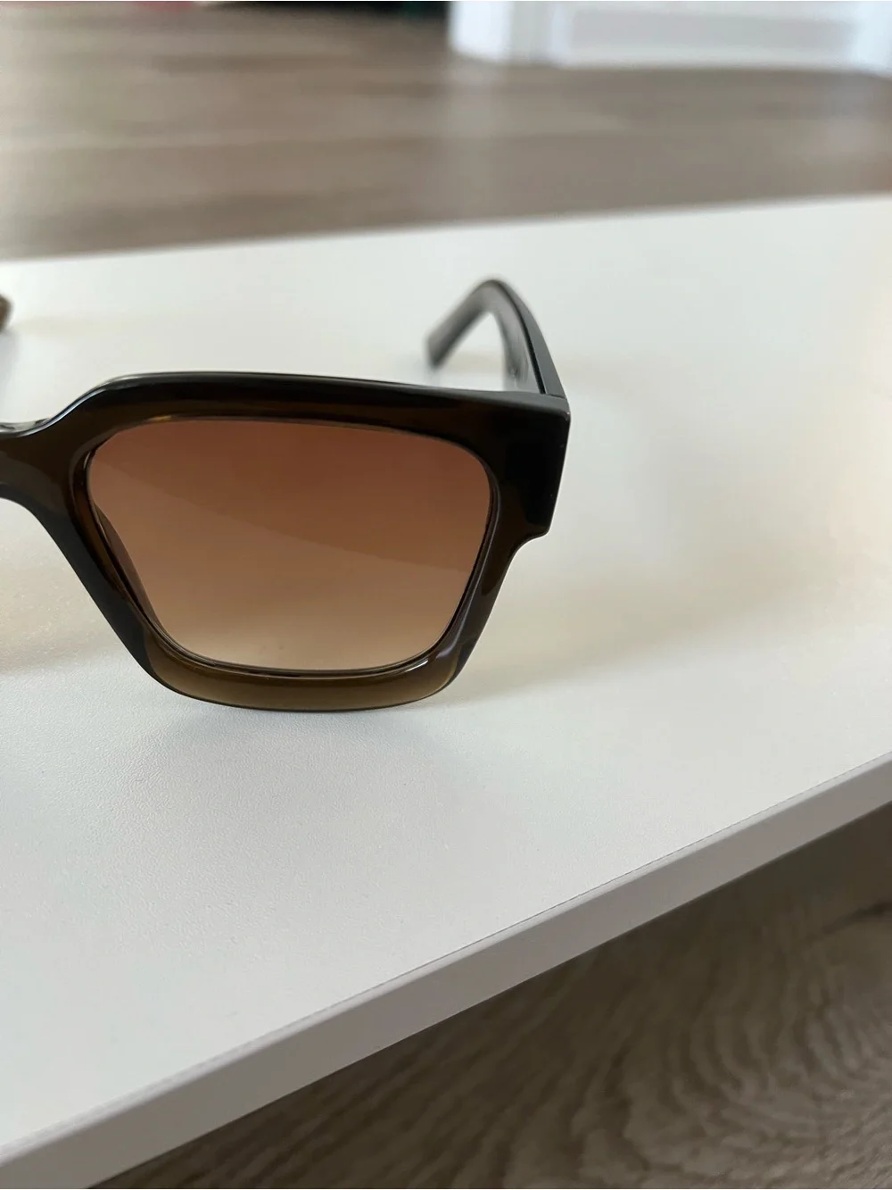 French Connection Brown Frame Sunglasses with Brown Gradient Lenses